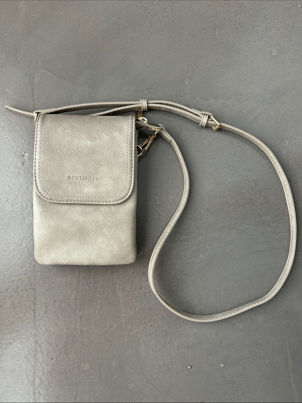Bostanten Beige Crossbody Purse